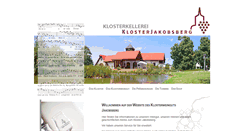 Desktop Screenshot of klosterweingut.de