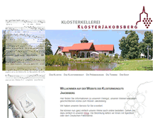 Tablet Screenshot of klosterweingut.de